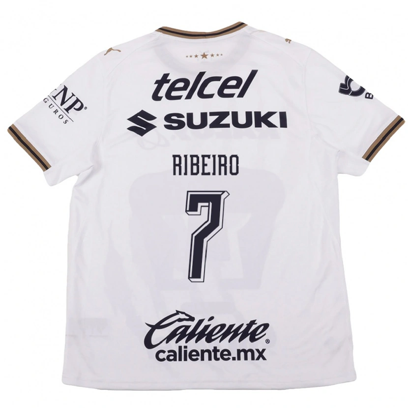 Danxen Män Stephanie Ribeiro #7 Vit Svart Brun Bortatröja Matchtröjor 2026/27 Tröjor T-Tröja