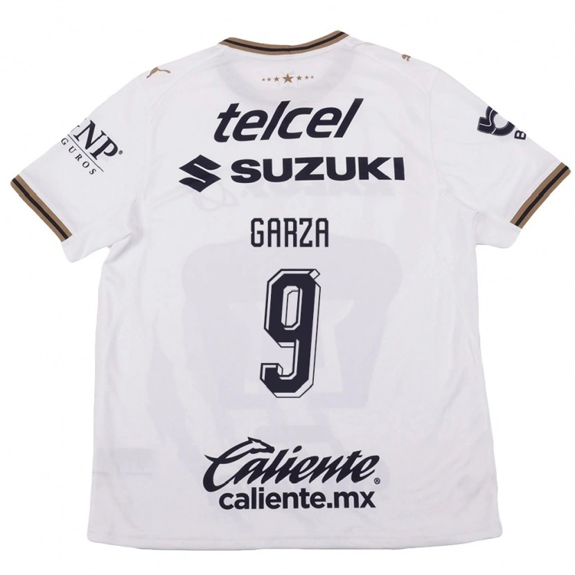 Danxen Män Dinora Garza #9 Vit Svart Brun Bortatröja Matchtröjor 2026/27 Tröjor T-Tröja