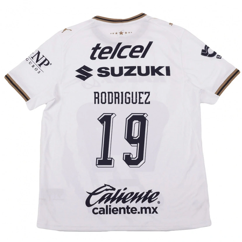Danxen Män Yaneisy Rodriguez #19 Vit Svart Brun Bortatröja Matchtröjor 2026/27 Tröjor T-Tröja