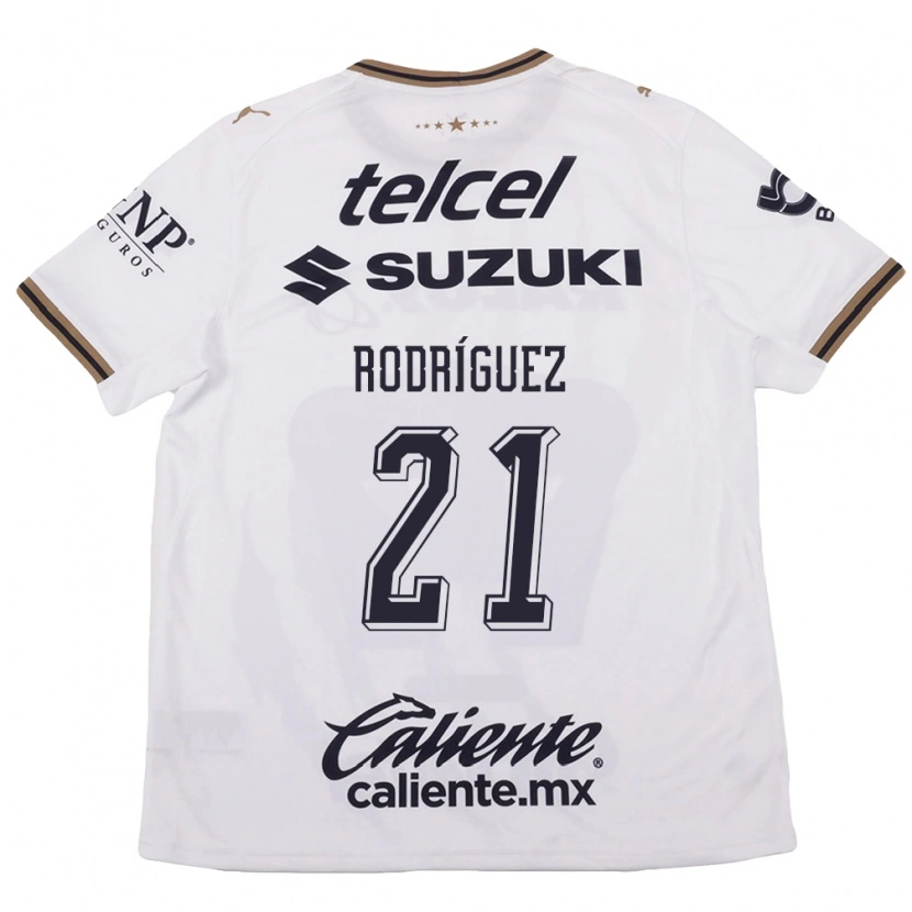 Danxen Män Michell Rodriguez #21 Vit Svart Brun Bortatröja Matchtröjor 2026/27 Tröjor T-Tröja