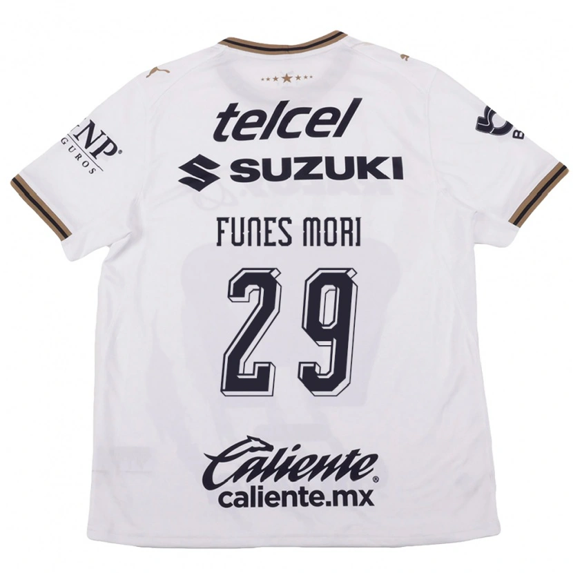 Danxen Män Rogelio Funes Mori #29 Vit Svart Brun Bortatröja Matchtröjor 2026/27 Tröjor T-Tröja