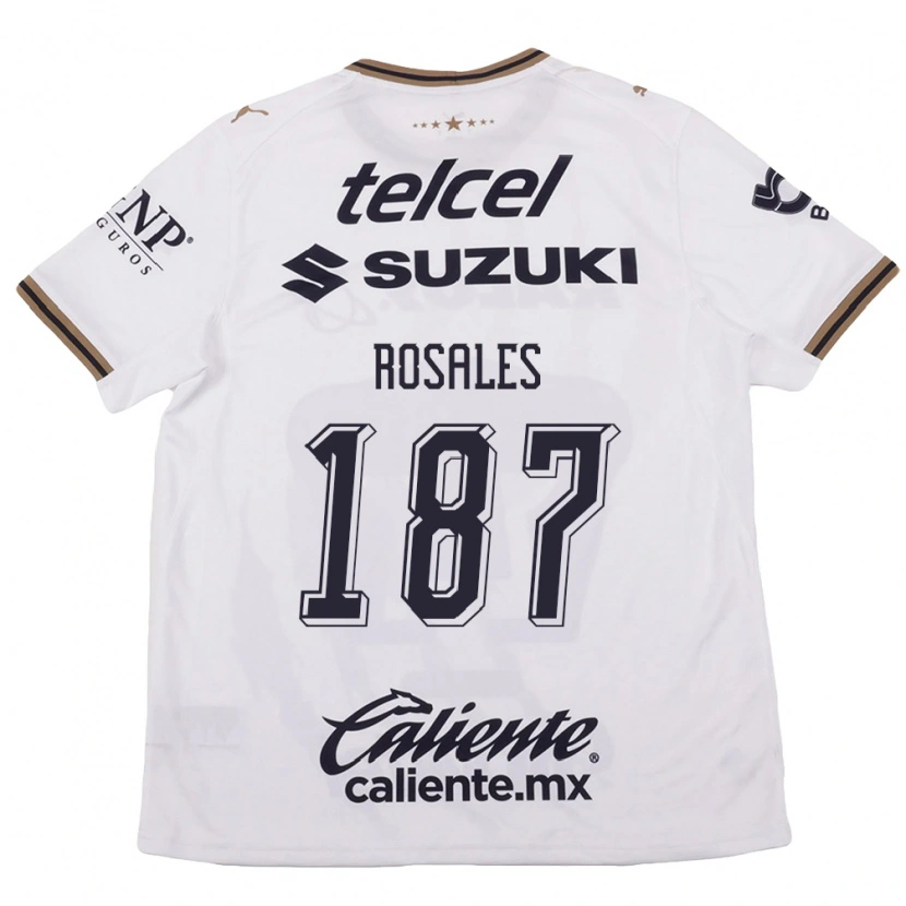 Danxen Män Alonso Rosales #187 Vit Svart Brun Bortatröja Matchtröjor 2026/27 Tröjor T-Tröja