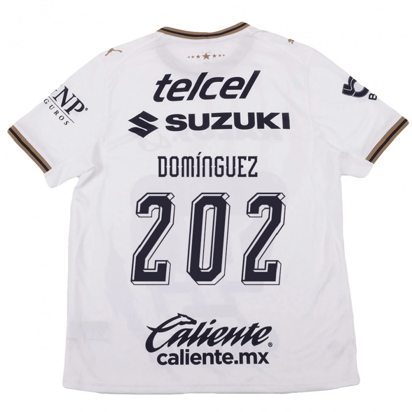 Danxen Män Julio Domínguez #202 Vit Svart Brun Bortatröja Matchtröjor 2026/27 Tröjor T-Tröja