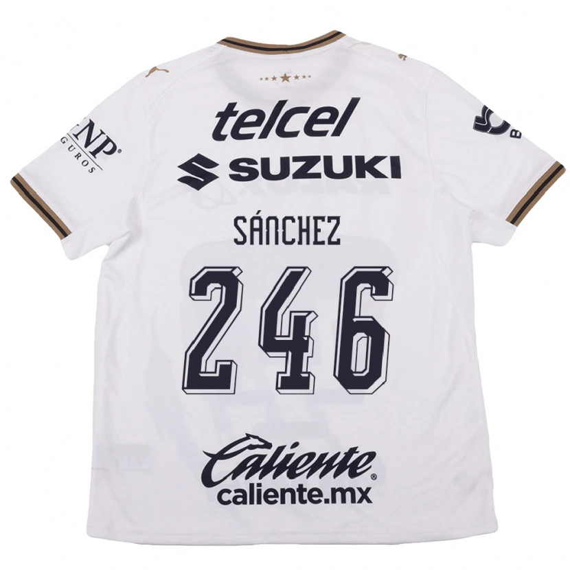 Danxen Män Oswaldo Sánchez #246 Vit Svart Brun Bortatröja Matchtröjor 2026/27 Tröjor T-Tröja