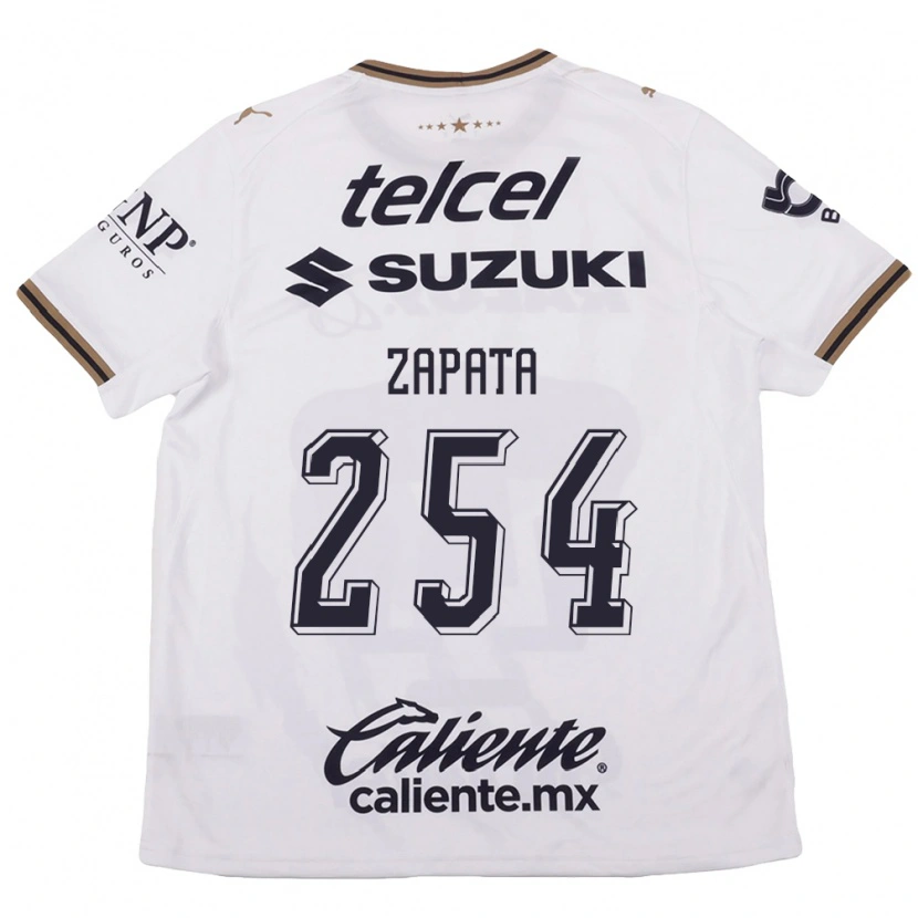 Danxen Män Jan Zapata #254 Vit Svart Brun Bortatröja Matchtröjor 2026/27 Tröjor T-Tröja