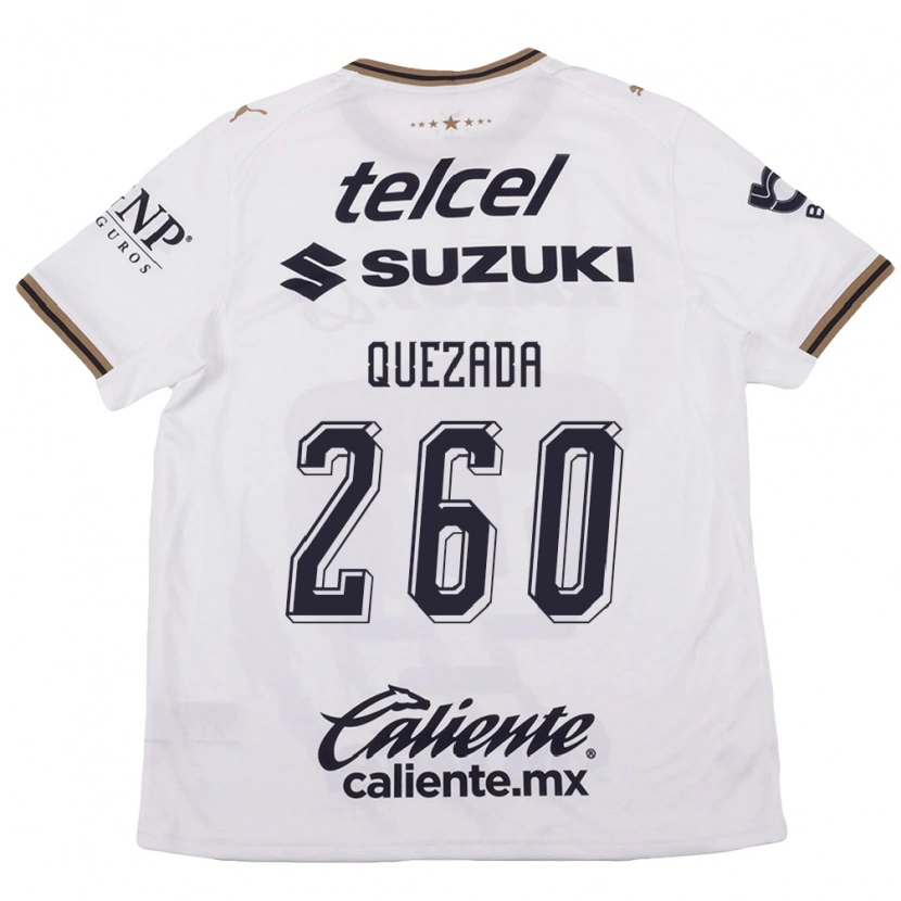 Danxen Män Héctor Quezada #260 Vit Svart Brun Bortatröja Matchtröjor 2026/27 Tröjor T-Tröja