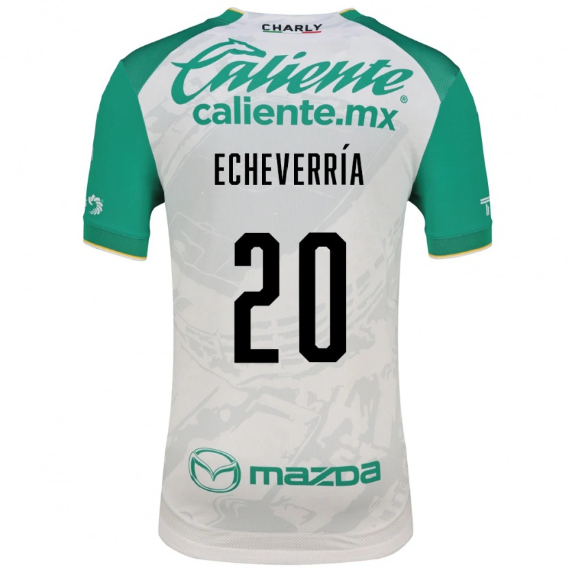 Danxen Män Rodrigo Echeverría #20 Ljusgrön Vit Bortatröja Matchtröjor 2026/27 Tröjor T-Tröja