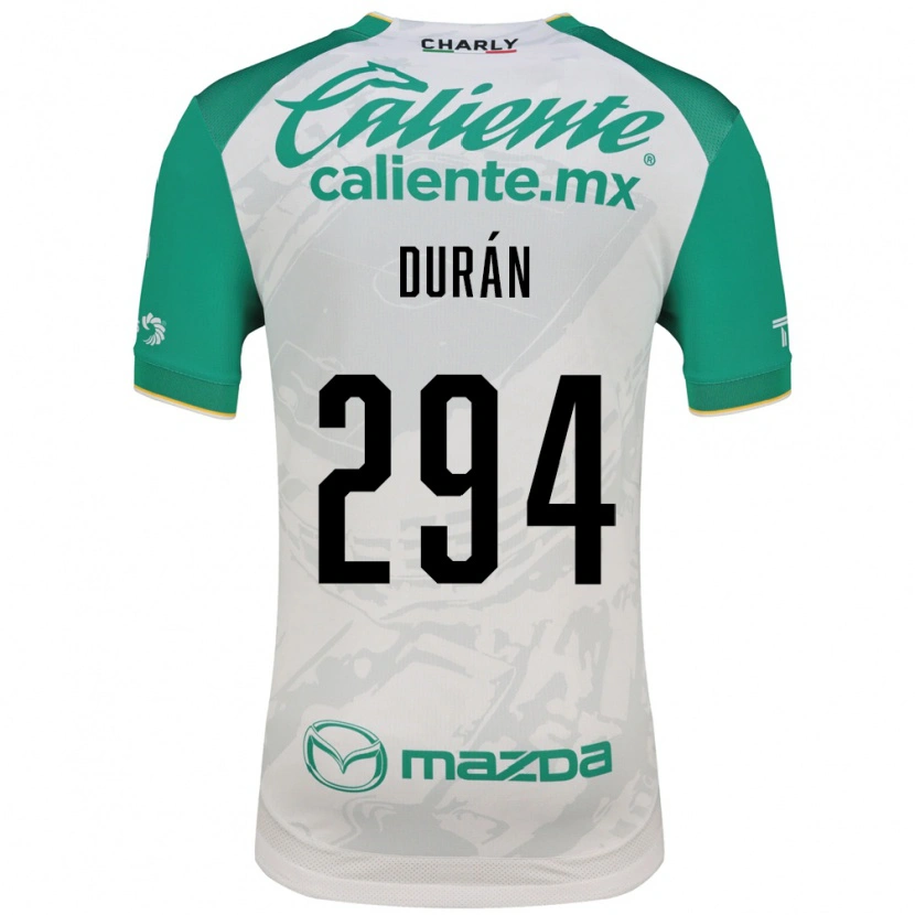 Danxen Män Diego Durán #294 Ljusgrön Vit Bortatröja Matchtröjor 2026/27 Tröjor T-Tröja