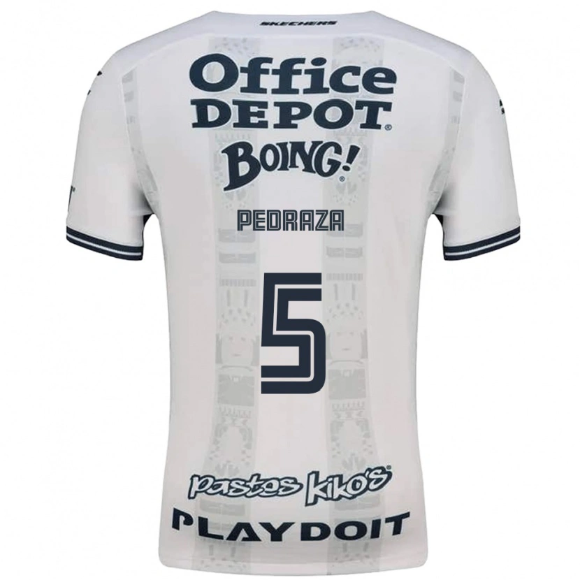 Danxen Män Pedro Pedraza #5 Röd Vit Svart Bortatröja Matchtröjor 2026/27 Tröjor T-Tröja