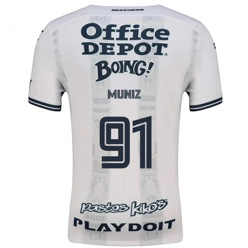 Danxen Män Brandon Muñiz #91 Röd Vit Svart Bortatröja Matchtröjor 2026/27 Tröjor T-Tröja