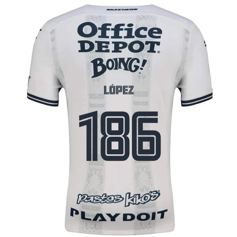 Danxen Män Ángel López #186 Röd Vit Svart Bortatröja Matchtröjor 2026/27 Tröjor T-Tröja
