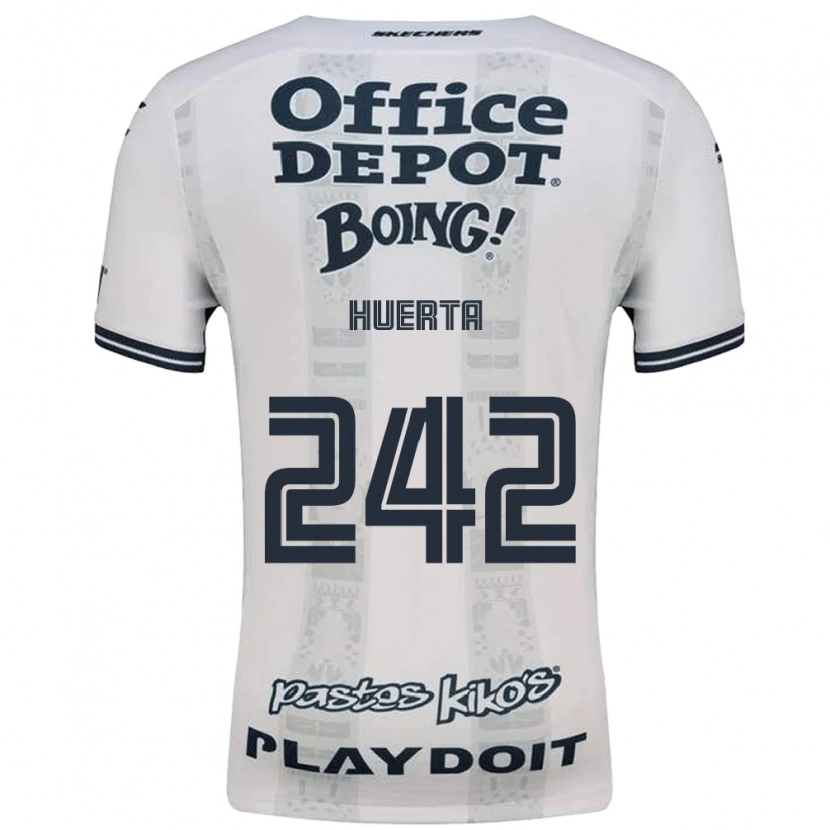 Danxen Män Héctor Huerta #242 Röd Vit Svart Bortatröja Matchtröjor 2026/27 Tröjor T-Tröja