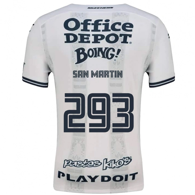 Danxen Män Uziel San Martín #293 Röd Vit Svart Bortatröja Matchtröjor 2026/27 Tröjor T-Tröja