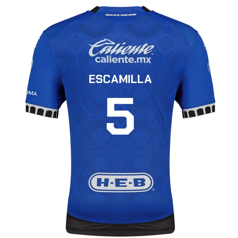 Danxen Män Kevin Escamilla #5 Kungligt Blå Vit Svart Bortatröja Matchtröjor 2026/27 Tröjor T-Tröja