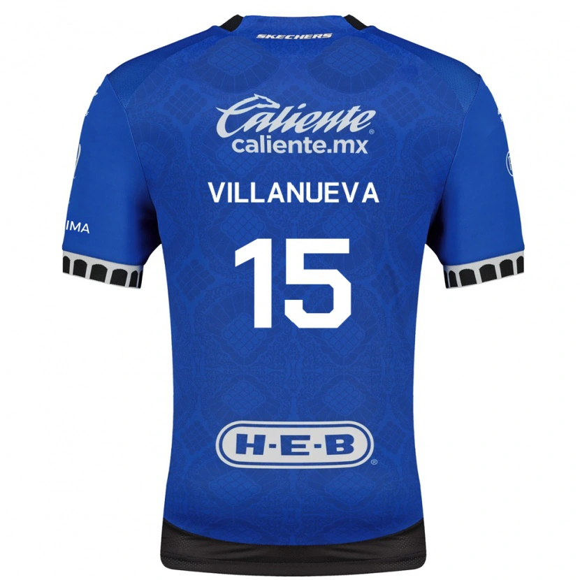 Danxen Män Carlos Villanueva #15 Kungligt Blå Vit Svart Bortatröja Matchtröjor 2026/27 Tröjor T-Tröja