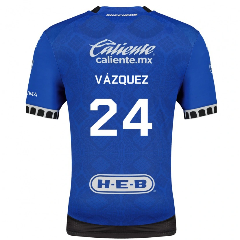 Danxen Män Brayton Vázquez #24 Kungligt Blå Vit Svart Bortatröja Matchtröjor 2026/27 Tröjor T-Tröja