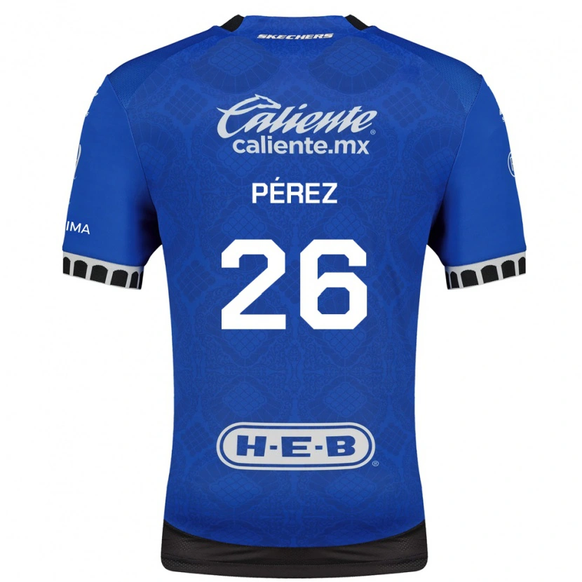 Danxen Män Eduardo Pérez #26 Kungligt Blå Vit Svart Bortatröja Matchtröjor 2026/27 Tröjor T-Tröja