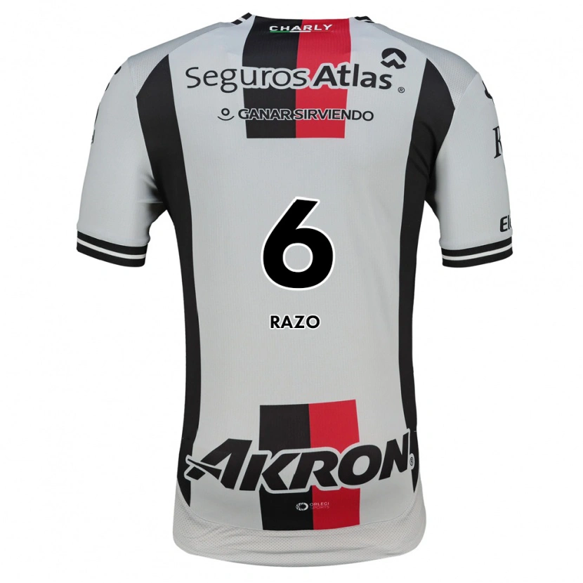 Danxen Män Valeria Razo #6 Vit Röd Svart Bortatröja Matchtröjor 2026/27 Tröjor T-Tröja