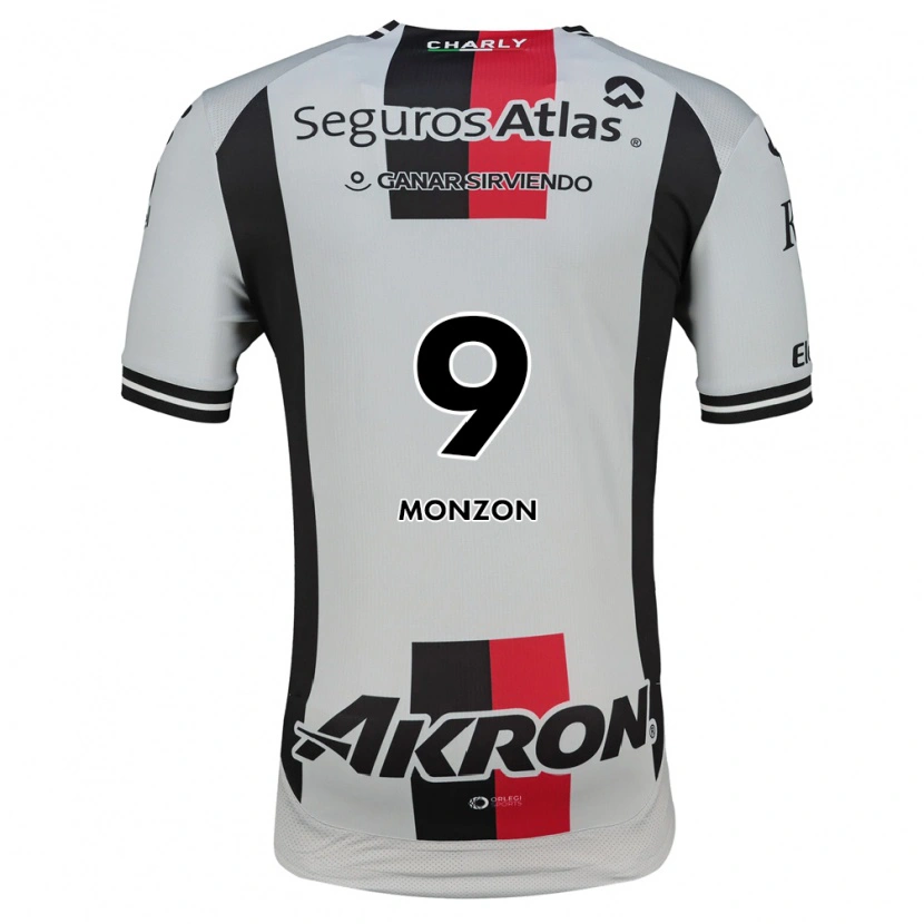 Danxen Män Florián Monzón #9 Vit Röd Svart Bortatröja Matchtröjor 2026/27 Tröjor T-Tröja