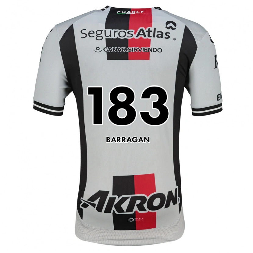 Danxen Män Roberto Barragán #183 Vit Röd Svart Bortatröja Matchtröjor 2026/27 Tröjor T-Tröja
