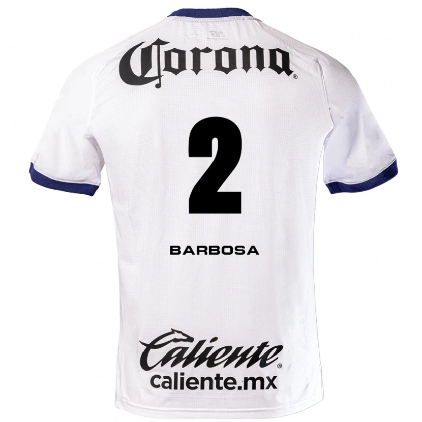 Danxen Män Diego Barbosa #2 Vit Blå Svart Bortatröja Matchtröjor 2026/27 Tröjor T-Tröja