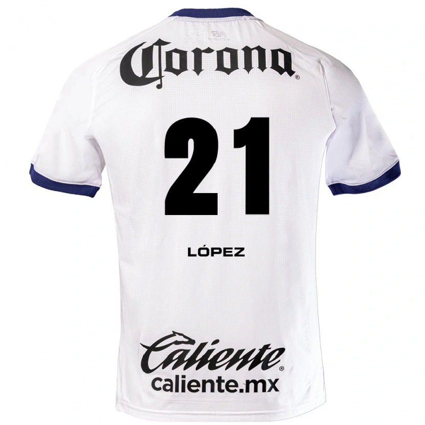 Danxen Män Iván López #21 Vit Blå Svart Bortatröja Matchtröjor 2026/27 Tröjor T-Tröja