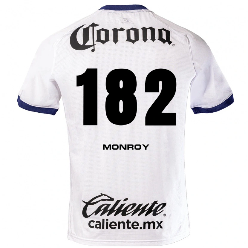 Danxen Män Brayan Monroy #182 Vit Blå Svart Bortatröja Matchtröjor 2026/27 Tröjor T-Tröja