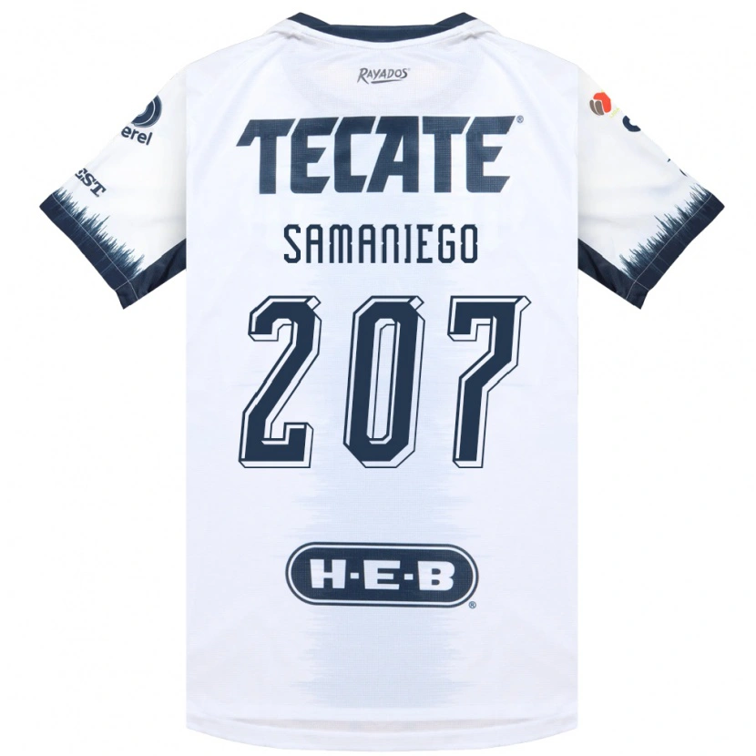 Danxen Män Guillermo Samaniego #207 Vit Bläckblå Röd Bortatröja Matchtröjor 2026/27 Tröjor T-Tröja