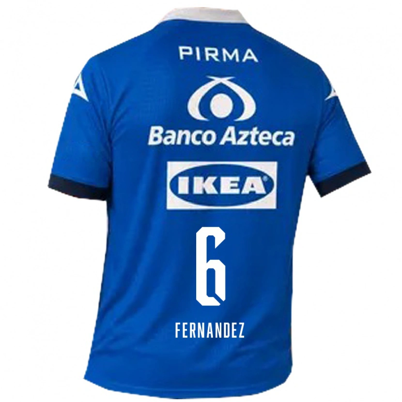 Danxen Män Liliana Fernández #6 Blå Vit Bortatröja Matchtröjor 2026/27 Tröjor T-Tröja