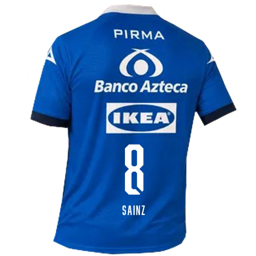 Danxen Män María Sainz #8 Blå Vit Bortatröja Matchtröjor 2026/27 Tröjor T-Tröja