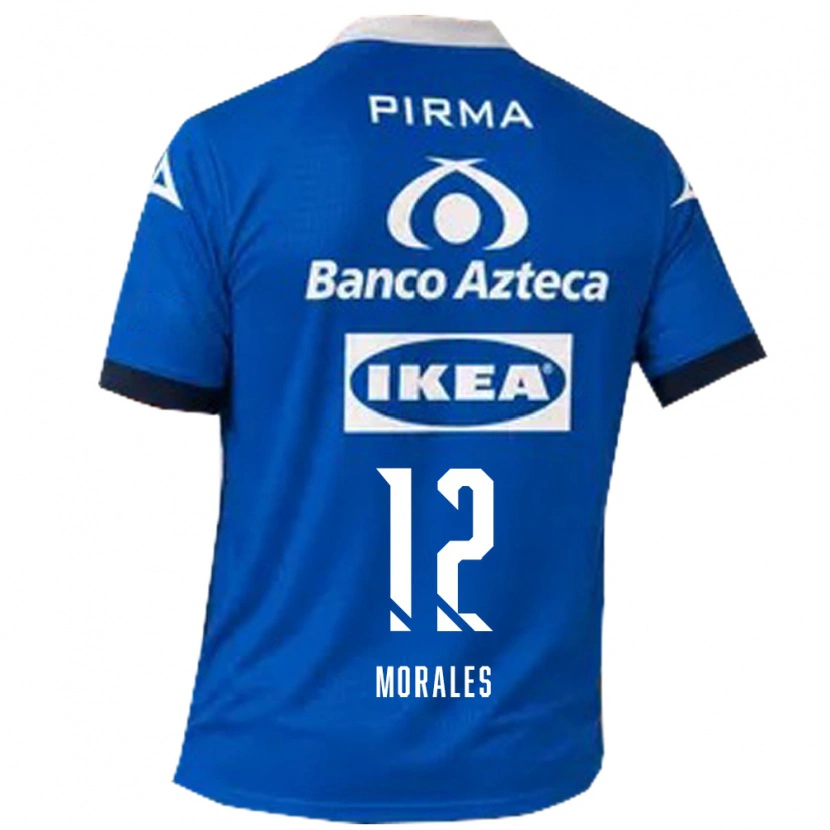 Danxen Män Karla Morales #12 Blå Vit Bortatröja Matchtröjor 2026/27 Tröjor T-Tröja