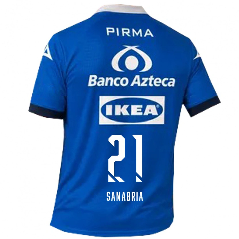 Danxen Män Sergio Sanabria #21 Blå Vit Bortatröja Matchtröjor 2026/27 Tröjor T-Tröja