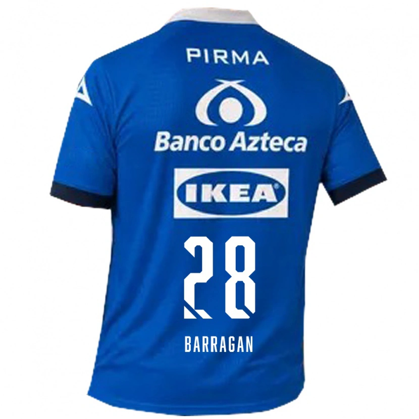 Danxen Män Martín Barragán #28 Blå Vit Bortatröja Matchtröjor 2026/27 Tröjor T-Tröja