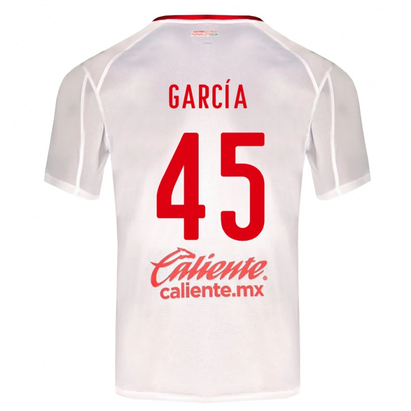 Danxen Män Eduardo García #45 Vit Grön Röd Bortatröja Matchtröjor 2026/27 Tröjor T-Tröja
