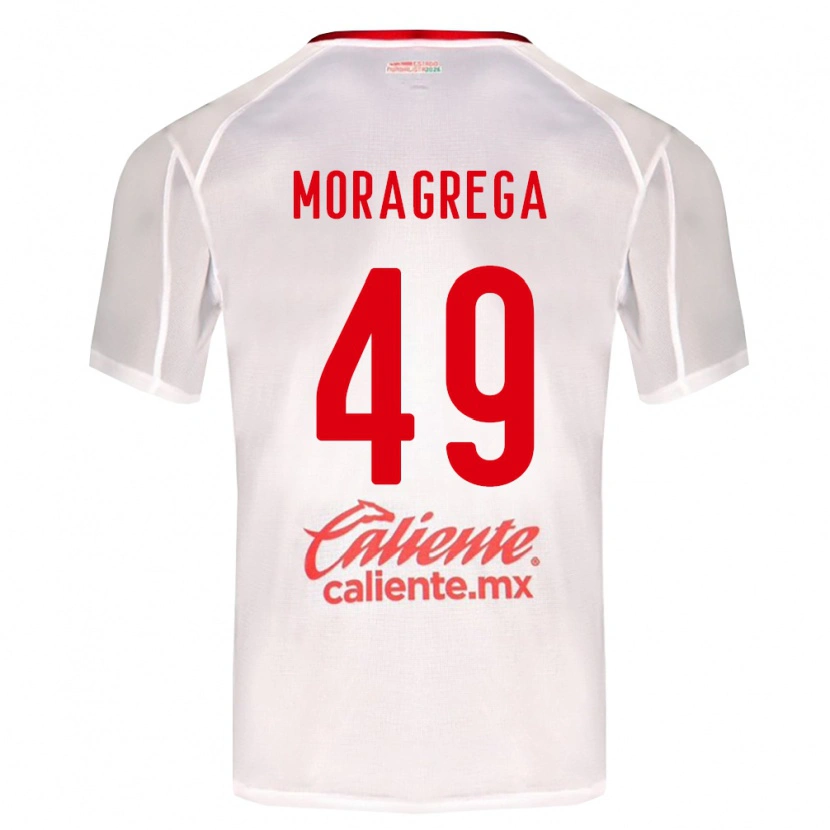 Danxen Män Vladimir Moragrega #49 Vit Grön Röd Bortatröja Matchtröjor 2026/27 Tröjor T-Tröja