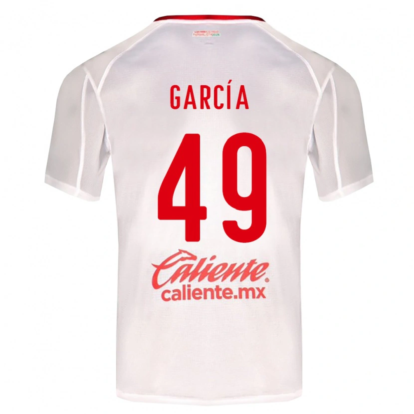 Danxen Män Gilberto García #49 Vit Grön Röd Bortatröja Matchtröjor 2026/27 Tröjor T-Tröja