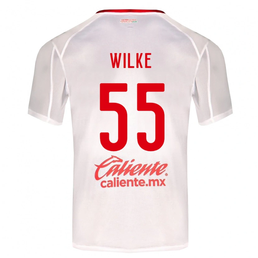 Danxen Män Teun Wilke #55 Vit Grön Röd Bortatröja Matchtröjor 2026/27 Tröjor T-Tröja