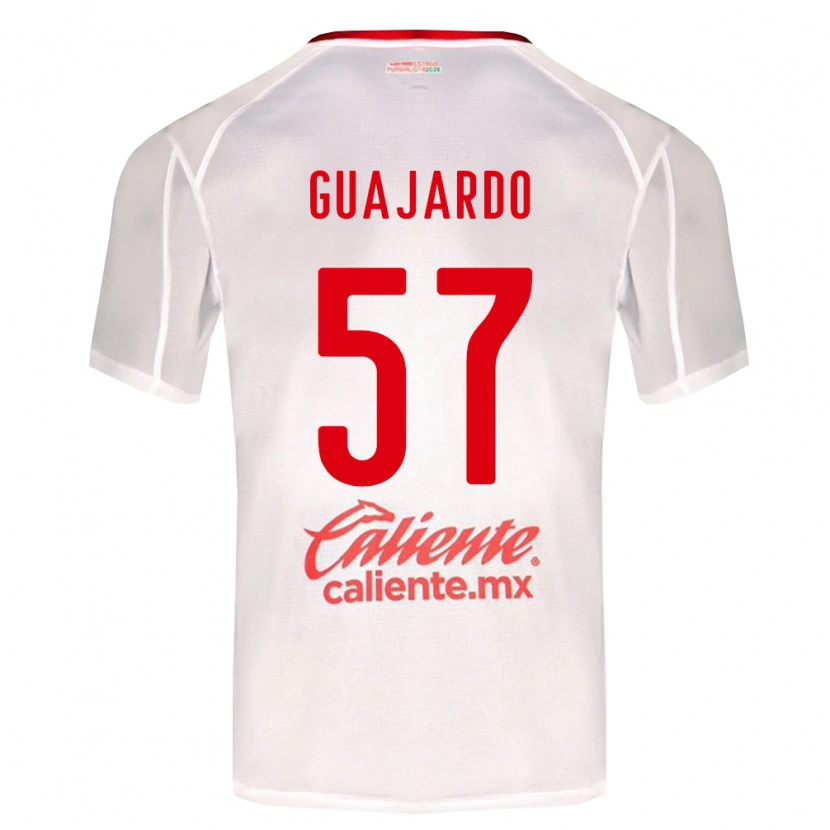 Danxen Män Dylan Guajardo #57 Vit Grön Röd Bortatröja Matchtröjor 2026/27 Tröjor T-Tröja