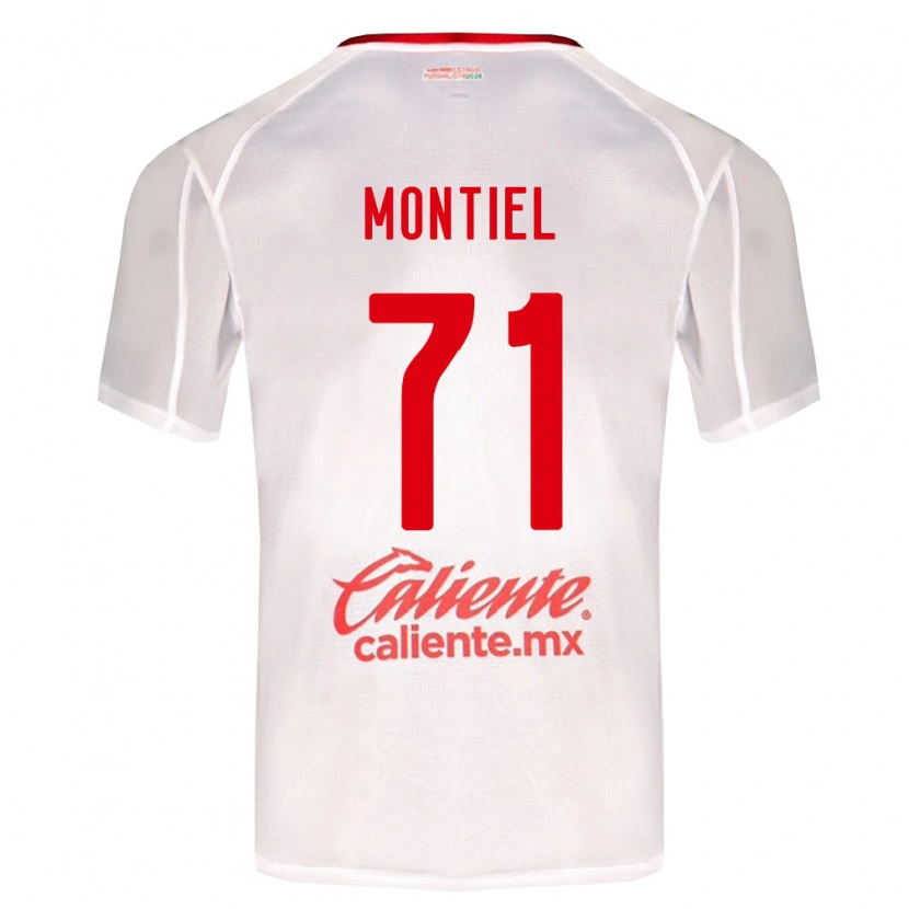 Danxen Män Erick Montiel #71 Vit Grön Röd Bortatröja Matchtröjor 2026/27 Tröjor T-Tröja