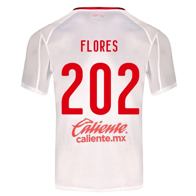 Danxen Män Daniel Flores #202 Vit Grön Röd Bortatröja Matchtröjor 2026/27 Tröjor T-Tröja