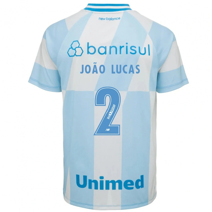 Danxen Män João Lucas #2 Ljusblå Vit Bortatröja Matchtröjor 2026/27 Tröjor T-Tröja