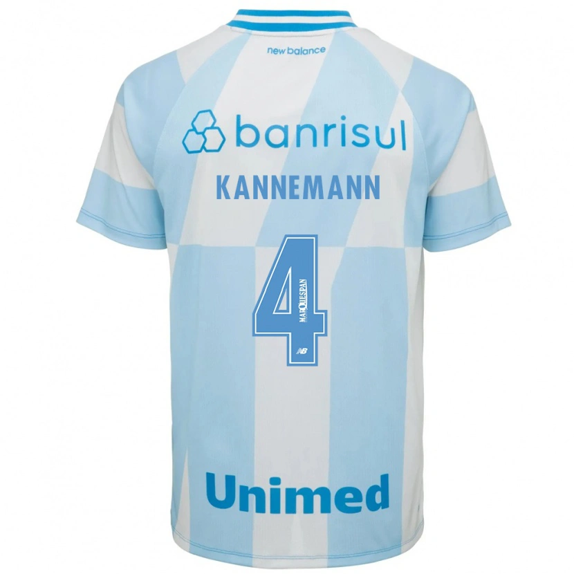 Danxen Män Walter Kannemann #4 Ljusblå Vit Bortatröja Matchtröjor 2026/27 Tröjor T-Tröja