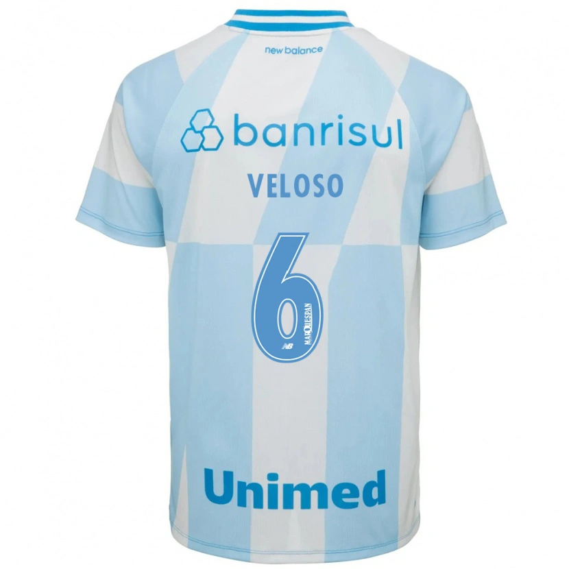 Danxen Män Guilherme Veloso #6 Ljusblå Vit Bortatröja Matchtröjor 2026/27 Tröjor T-Tröja
