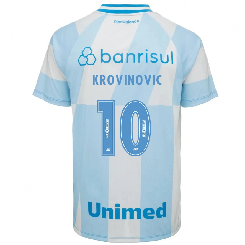 Danxen Män Filip Krovinovic #10 Ljusblå Vit Bortatröja Matchtröjor 2026/27 Tröjor T-Tröja