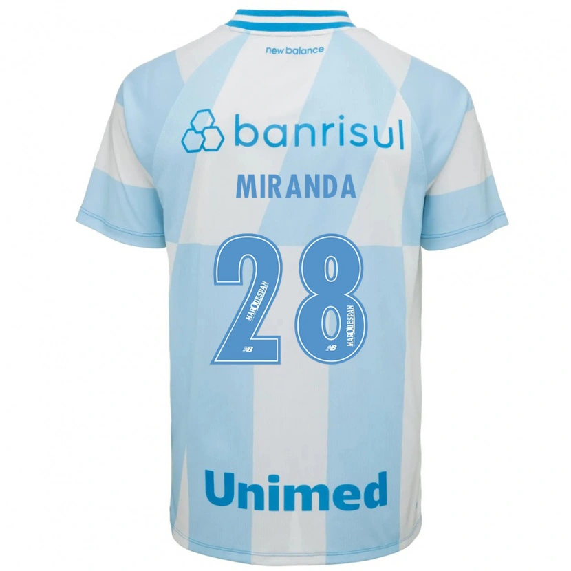 Danxen Män Paulo Miranda #28 Ljusblå Vit Bortatröja Matchtröjor 2026/27 Tröjor T-Tröja