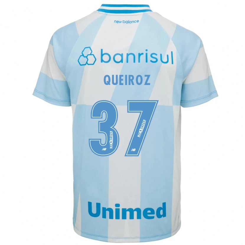 Danxen Män Du Queiroz #37 Ljusblå Vit Bortatröja Matchtröjor 2026/27 Tröjor T-Tröja