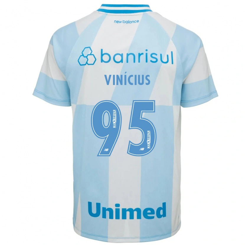 Danxen Män Carlos Vinícius #95 Ljusblå Vit Bortatröja Matchtröjor 2026/27 Tröjor T-Tröja