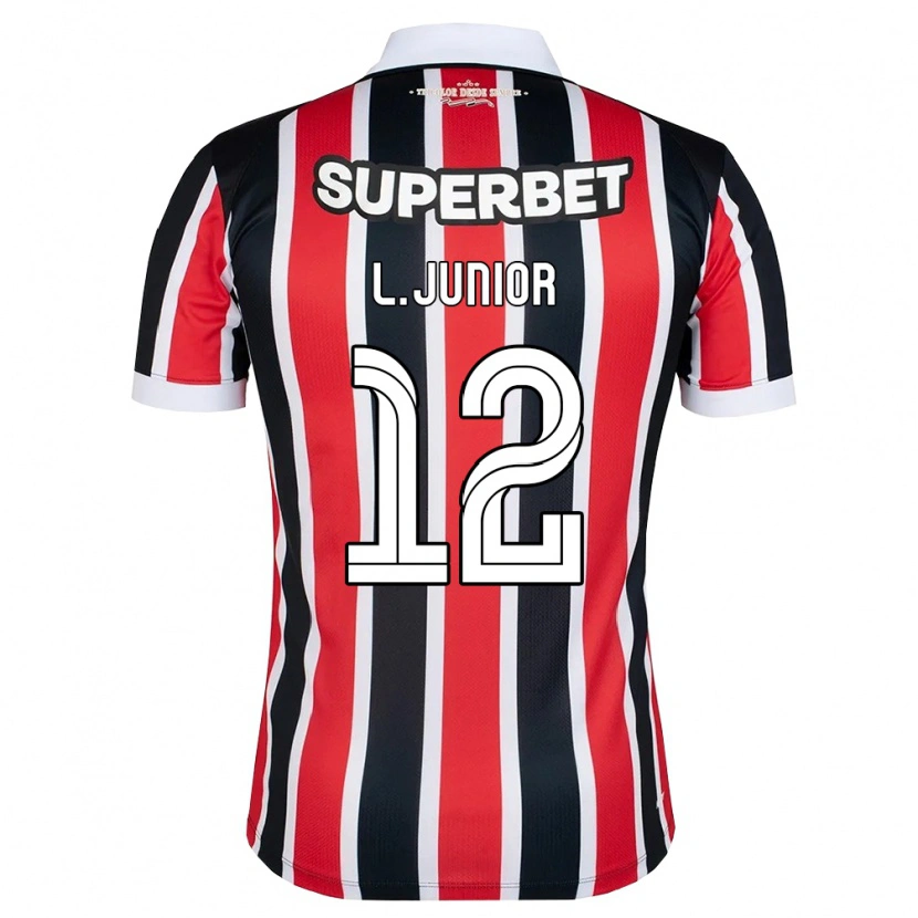 Danxen Män Luciano Anacleto Junior #12 Röd Vit Svart Bortatröja Matchtröjor 2026/27 Tröjor T-Tröja