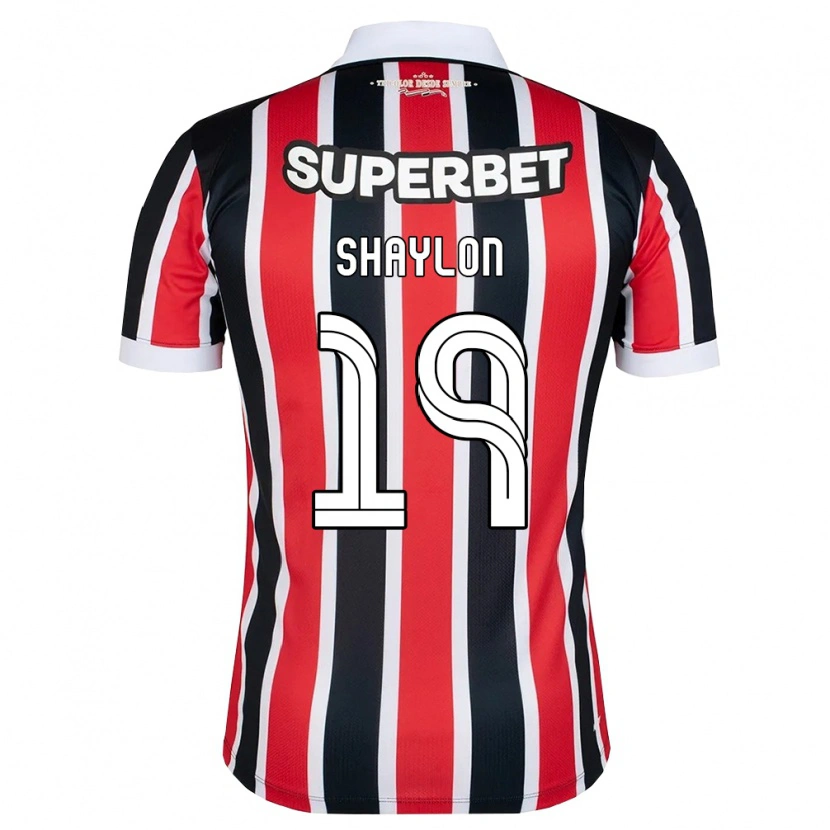 Danxen Män Shaylon #19 Röd Vit Svart Bortatröja Matchtröjor 2026/27 Tröjor T-Tröja