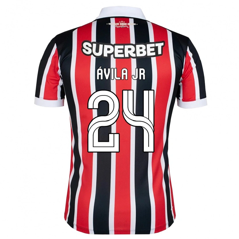 Danxen Män Marvin Ávila Jr #24 Röd Vit Svart Bortatröja Matchtröjor 2026/27 Tröjor T-Tröja